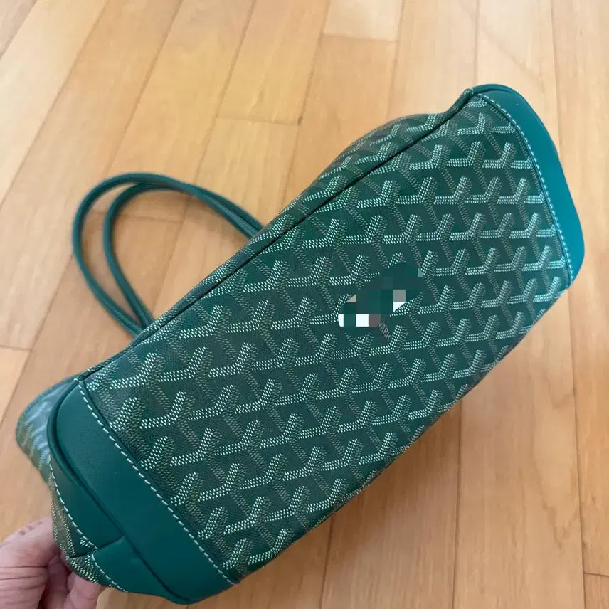 [BUNJANG] Saint Louis Artois Green Tote Shoulder Bag / 생루이 아르투아 그린 토트백 숄더백