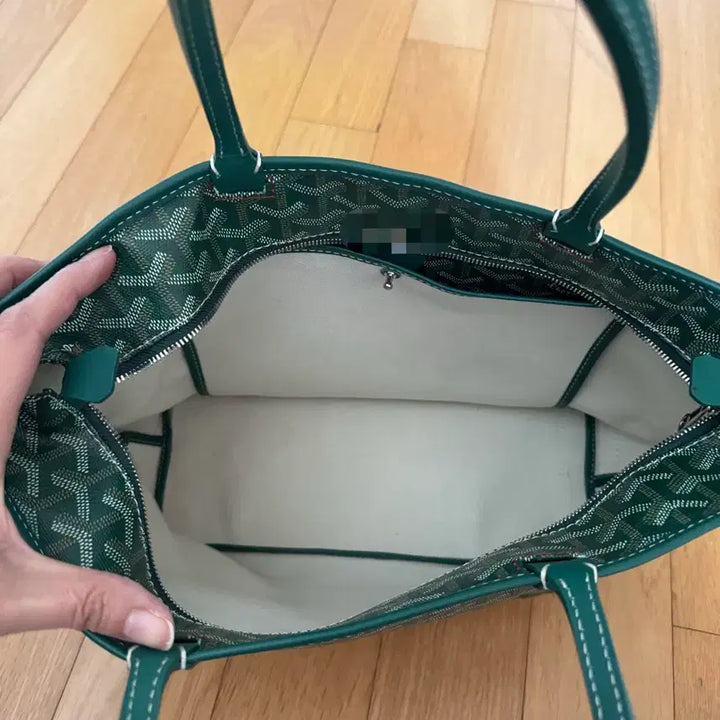[BUNJANG] Saint Louis Artois Green Tote Shoulder Bag / 생루이 아르투아 그린 토트백 숄더백