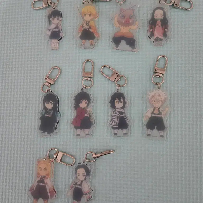 [BUNJANG] Demon Slayer Acrylic Keyring Bundle Set / 귀멸의 칼날 키링