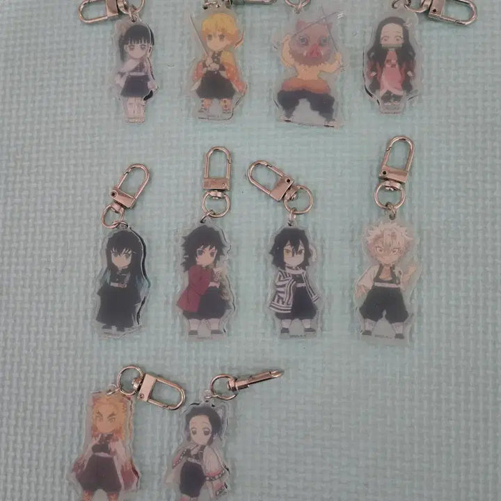 [BUNJANG] Demon Slayer Acrylic Keyring Bundle Set / 귀멸의 칼날 키링