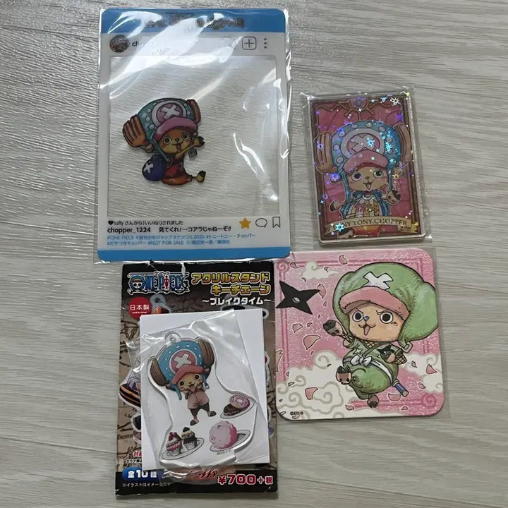 [BUNJANG] One Piece Chopper Status Coaster Acrylic Bundle Set / 원피스 쵸파 스테이터스 코스터 아크릴 일괄 판매합니다