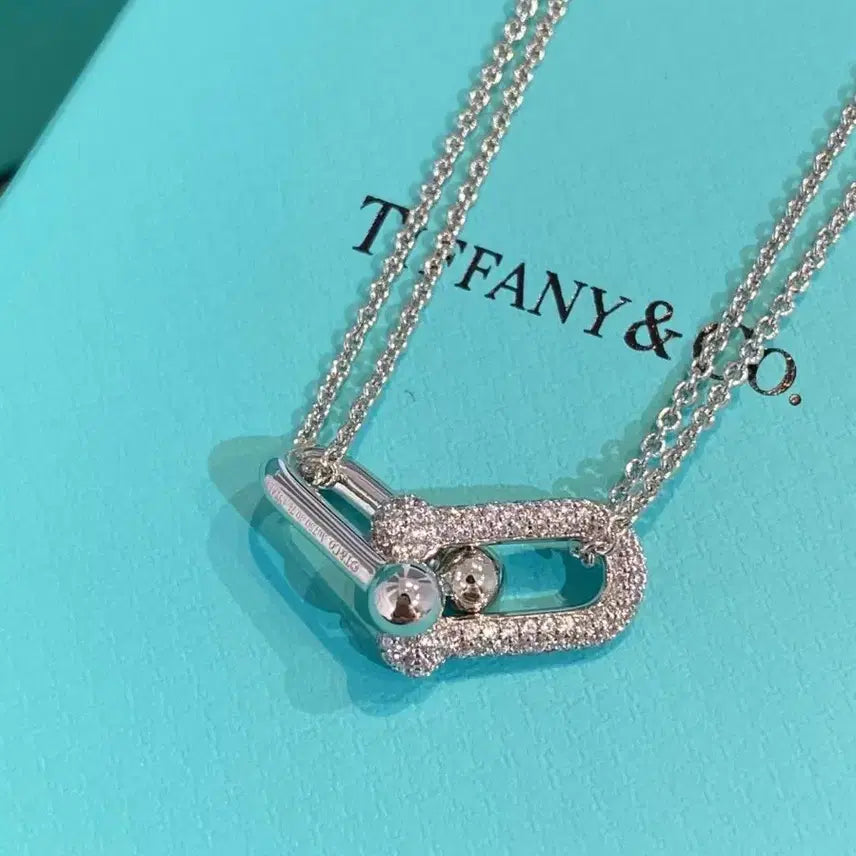 [BUNJANG] Tiffany &amp; Co. Link Diamond Necklace / 티파니앤코 링크 다이아 목걸이