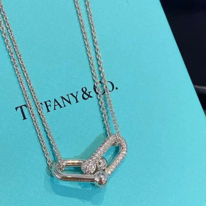 [BUNJANG] Tiffany &amp; Co. Link Diamond Necklace / 티파니앤코 링크 다이아 목걸이