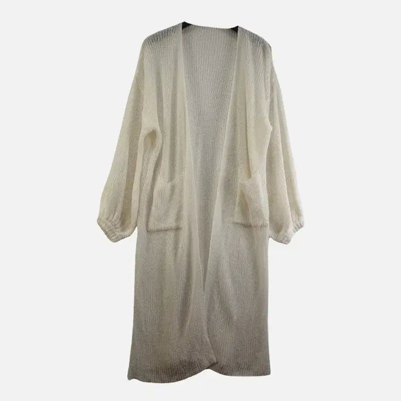 [BUNJANG] FREE Cream Long Cardigan / 여FREE 크림 롱 가디건 M6353