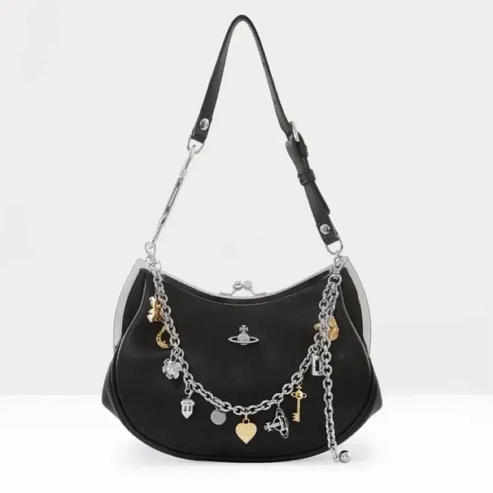[BUNJANG] Vivienne Westwood Black Charm Frame / 비비안웨스트우드 블랙 참 프레임 펄스
