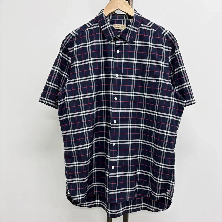 [BUNJANG] Burberry Check Short Sleeve Shirt XXL / [XXL]버버리 체크 반팔 셔츠