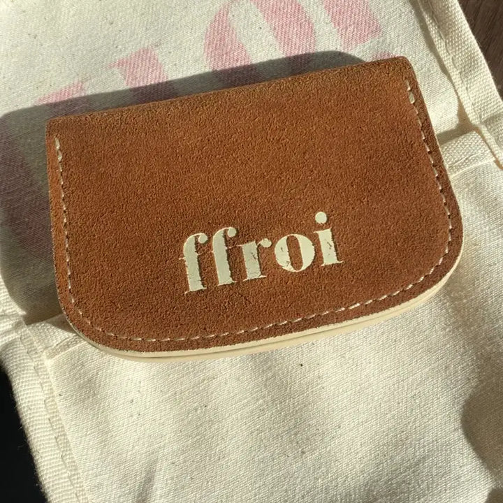 [BUNJANG] ffroi Suede Card Wallet Brown / ffroi 프루아 스웨이드 카드지갑 브라운
