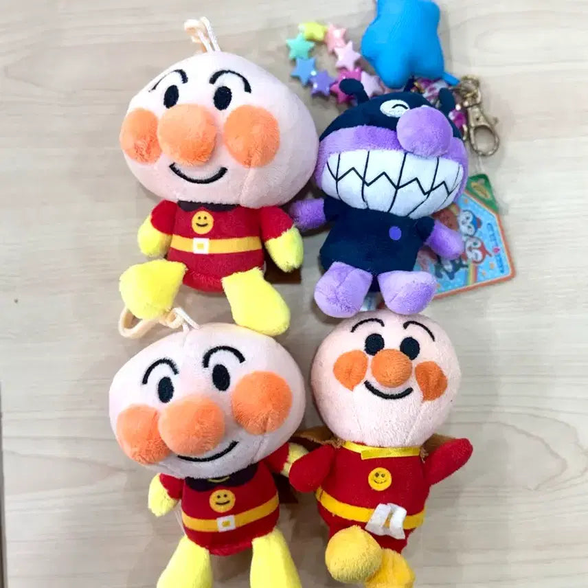 [BUNJANG] Anpanman Baikiman Keyring Bundle Set / 호빵맨 세균맨 인형뽑기 키링 열쇠가방고리 세트 일괄 떨이