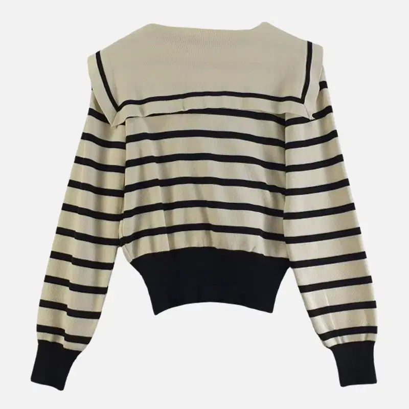 [SOLD OUT] 여FREE 세일러 카라 니트 크림 M6364