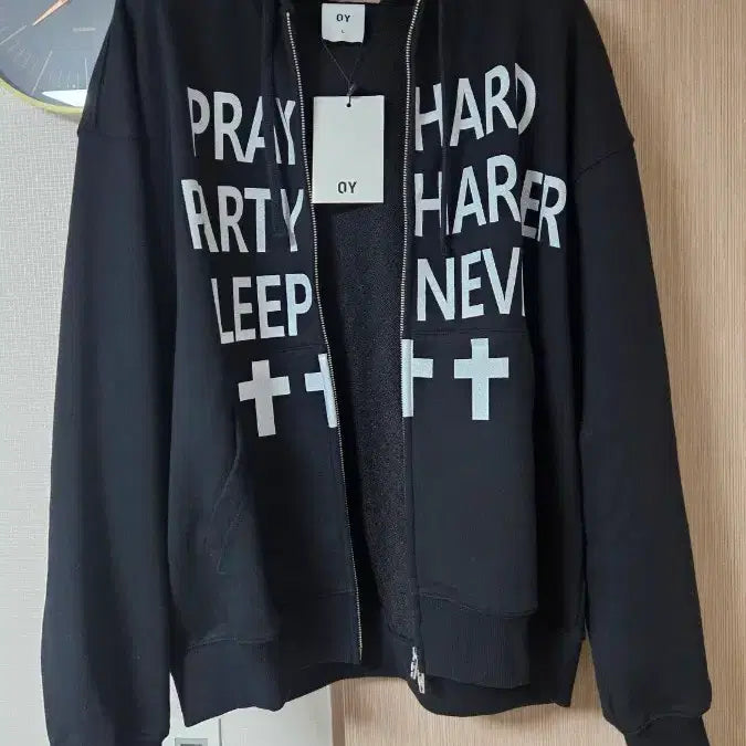 [BUNJANG] OY Hooded Zip-up L Black / 오와이(OY)후드집업L