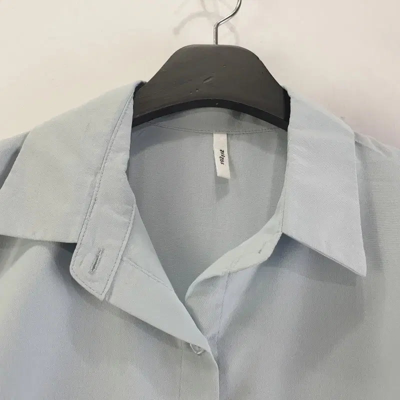 [BUNJANG] FREE Light Blue Shirt / 여FREE 셔츠 라이트 블루 M6376