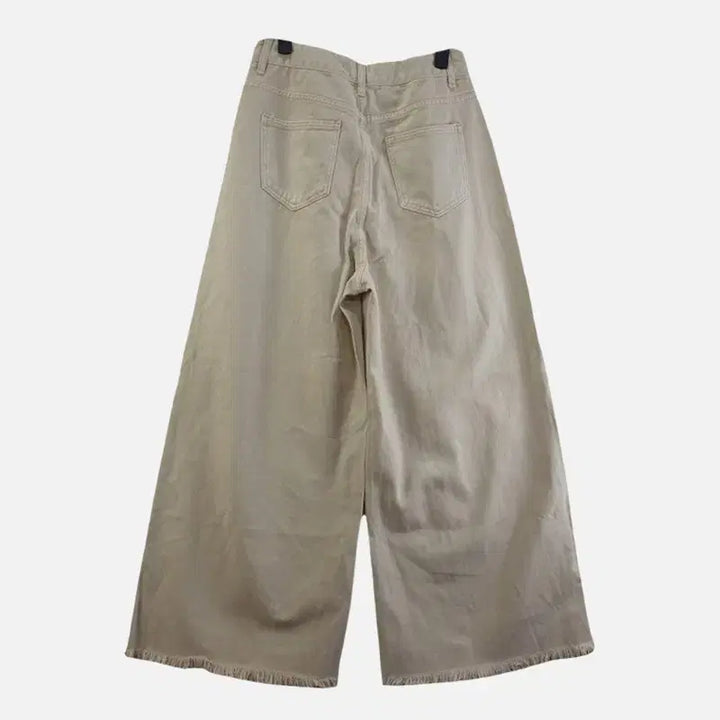 [BUNJANG] L Beige Wide Pants / 여L 베이지 와이드 바지 M6383