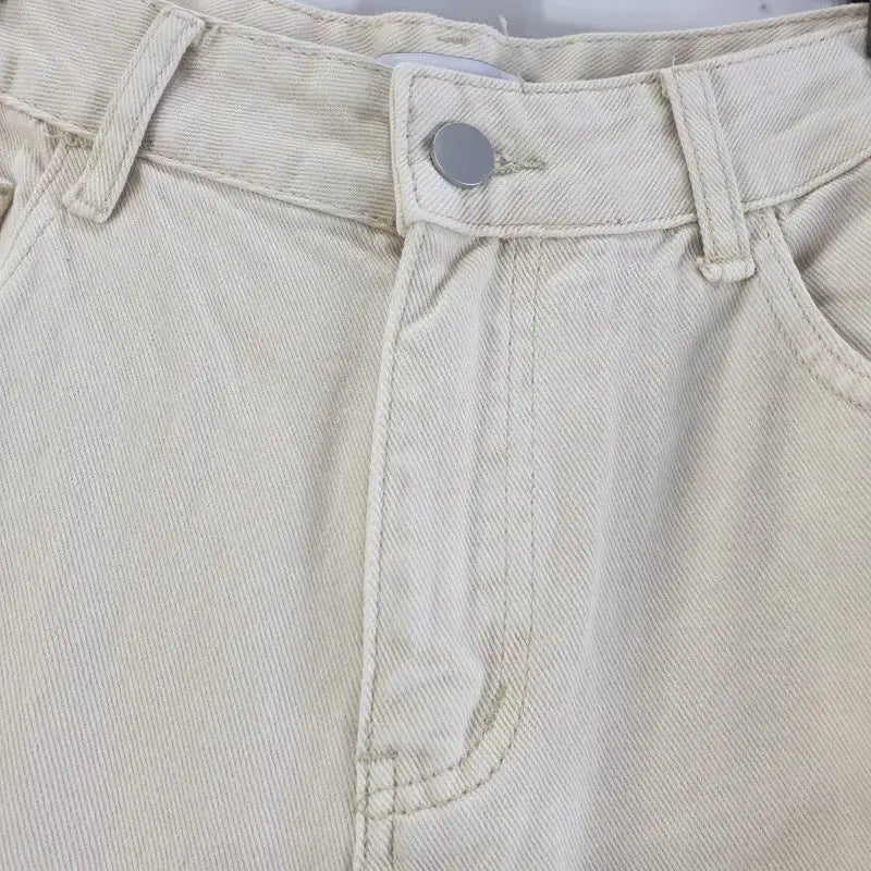 [BUNJANG] L Beige Wide Pants / 여L 베이지 와이드 바지 M6383