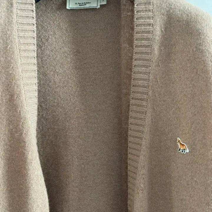 [BUNJANG] Maison Kitsune Fox Patch Cardigan / 메종키츠네 폭스 패치 가디건 L