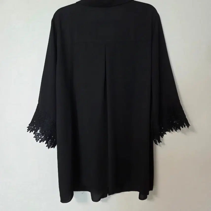 [BUNJANG] Crevic 7/10 Sleeve Collar Shirt Black / 크레빅 7부소매 카라셔츠 99~