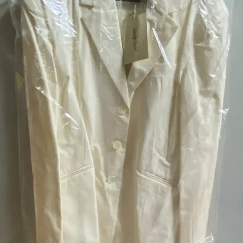 [BUNJANG] Beige Bowl Line Boxy Jacket / 베이지보울 라인박시자켓