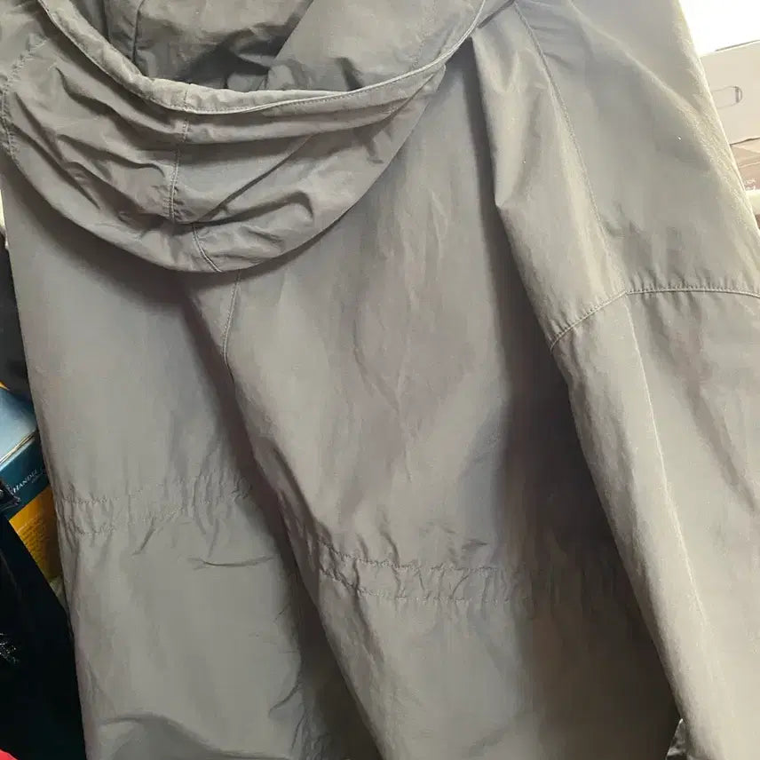 [BUNJANG] Gray Cropped Field Jacket Windbreaker Size 100 / 숏 야상 회색 바람막이 100