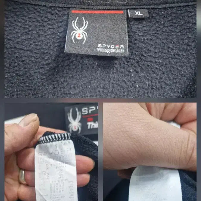 [BUNJANG] Spider US Ski Team Patch Fleece Training Sweatshirt / 105XL 스파이더 US 스키팀 패치 트레이닝 기모 맨투맨.