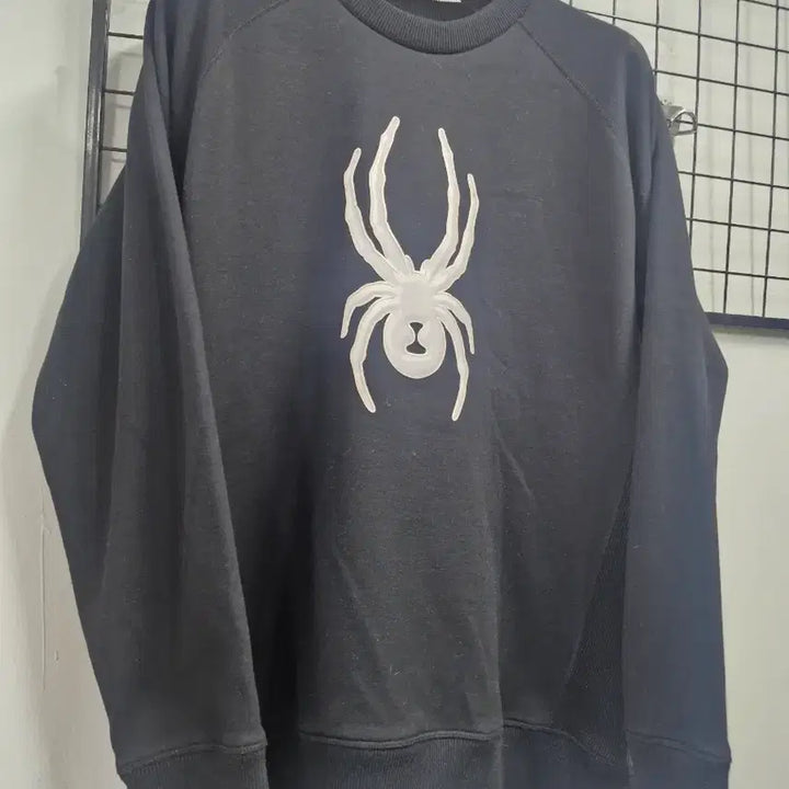 [BUNJANG] Spider Big Logo Fleece Sweatshirt / 105XL 스파이더 빅로고 기모 맨투맨.