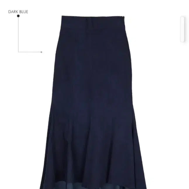 [BUNJANG] DINT Mad Denim Ruffle Asymmetric Midi Skirt / DINT딘트 마드 데님 훌 언발 미디 스커트