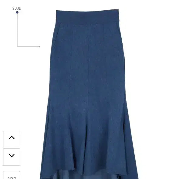 [BUNJANG] DINT Mad Denim Ruffle Asymmetric Midi Skirt / DINT딘트 마드 데님 훌 언발 미디 스커트