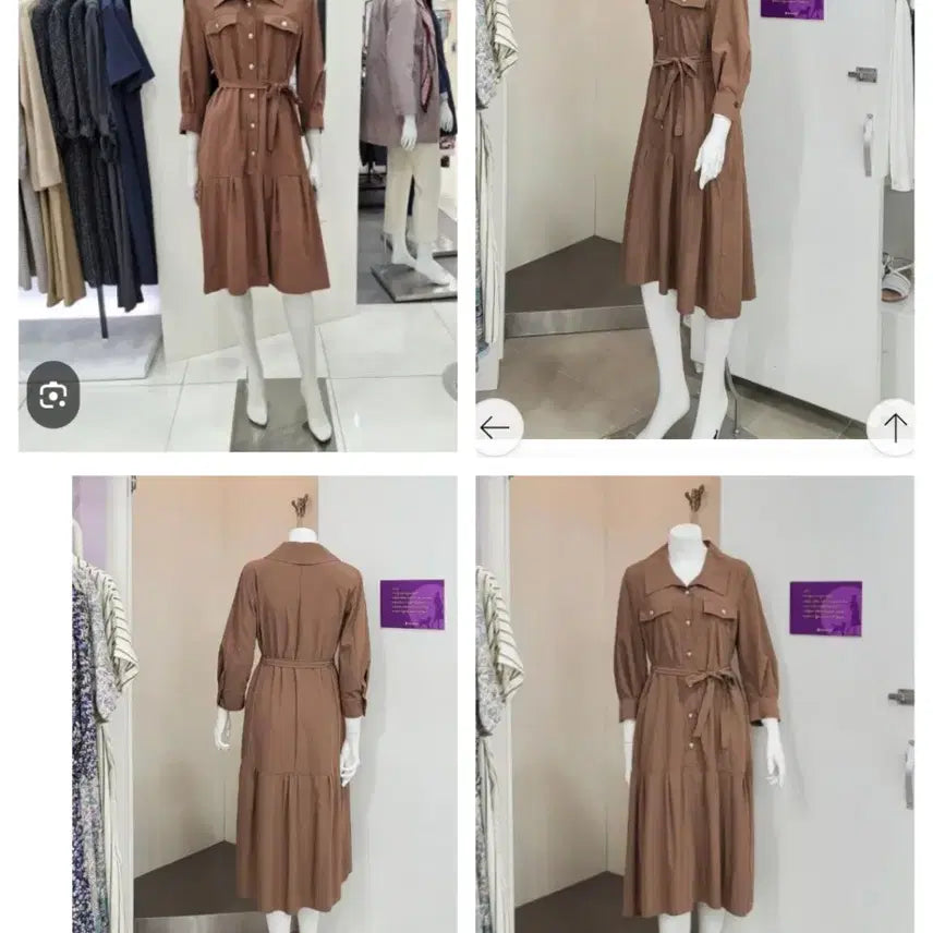 [BUNJANG] Olivia Hasler Brown Shirt Dress (Size 100) / 올리비아 하슬러 100