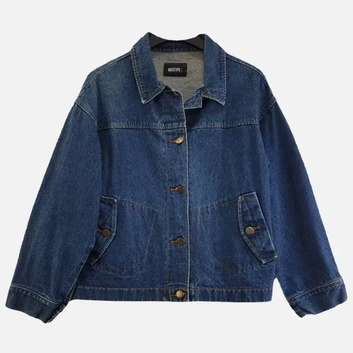 [BUNJANG] FREE Blue Denim Jacket / 여FREE 블루 데님 청자켓 M6361