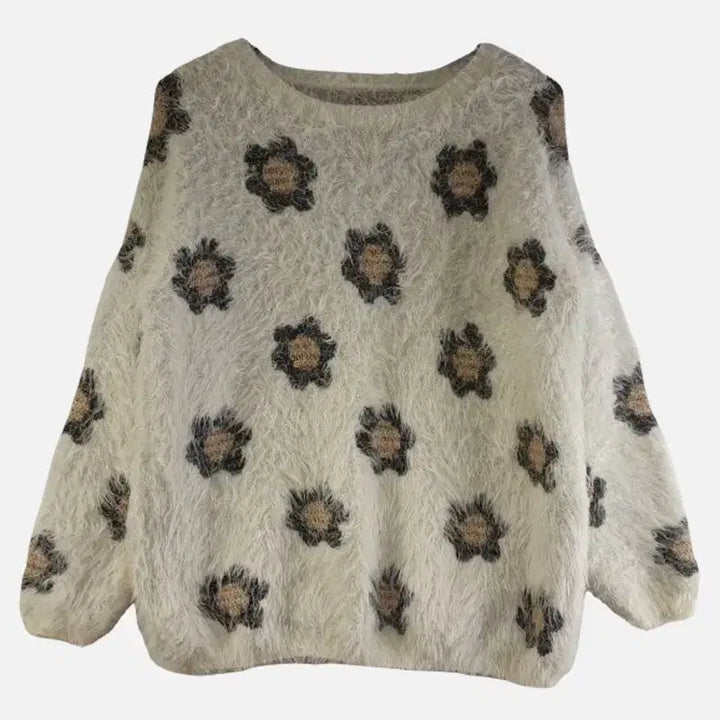 [BUNJANG] FREE Knit Cream Sweater / 여FREE 니트 크림 M6368
