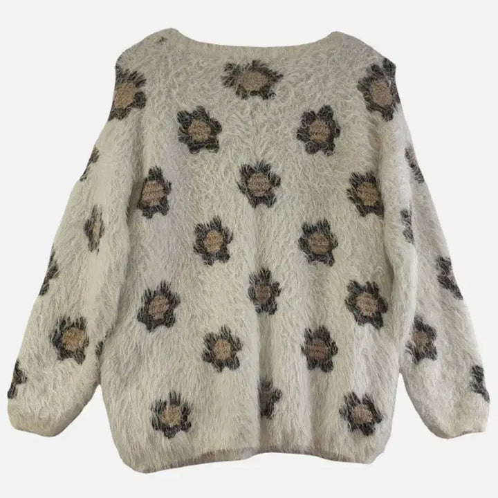 [BUNJANG] FREE Knit Cream Sweater / 여FREE 니트 크림 M6368