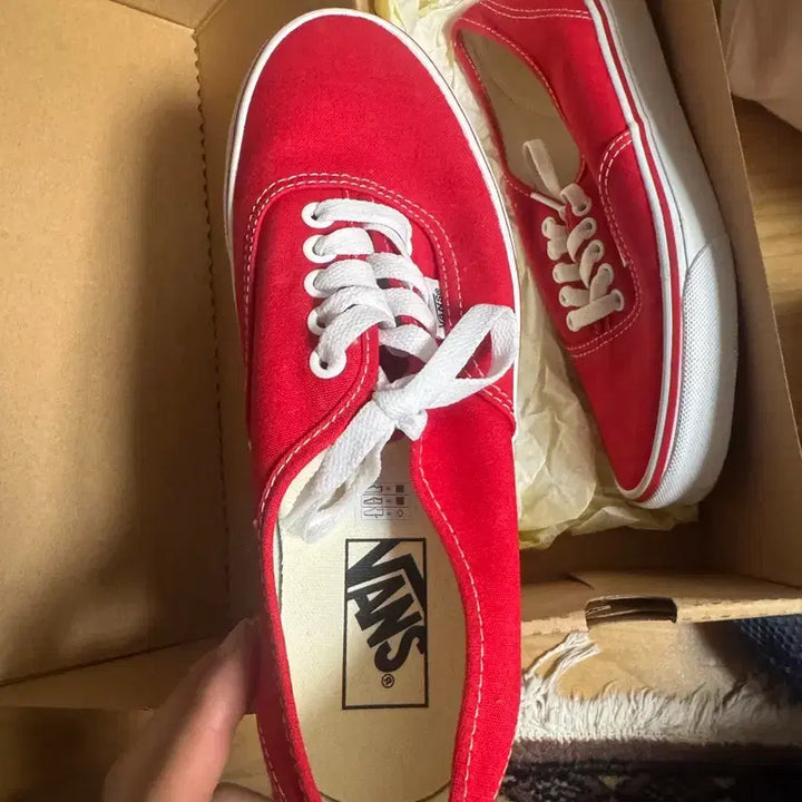 [BUNJANG] Vans Authentic Red Sneakers / 반스 어센틱레드