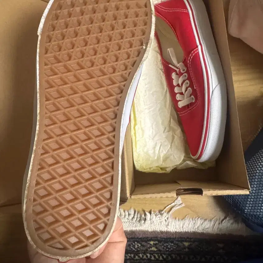 [BUNJANG] Vans Authentic Red Sneakers / 반스 어센틱레드