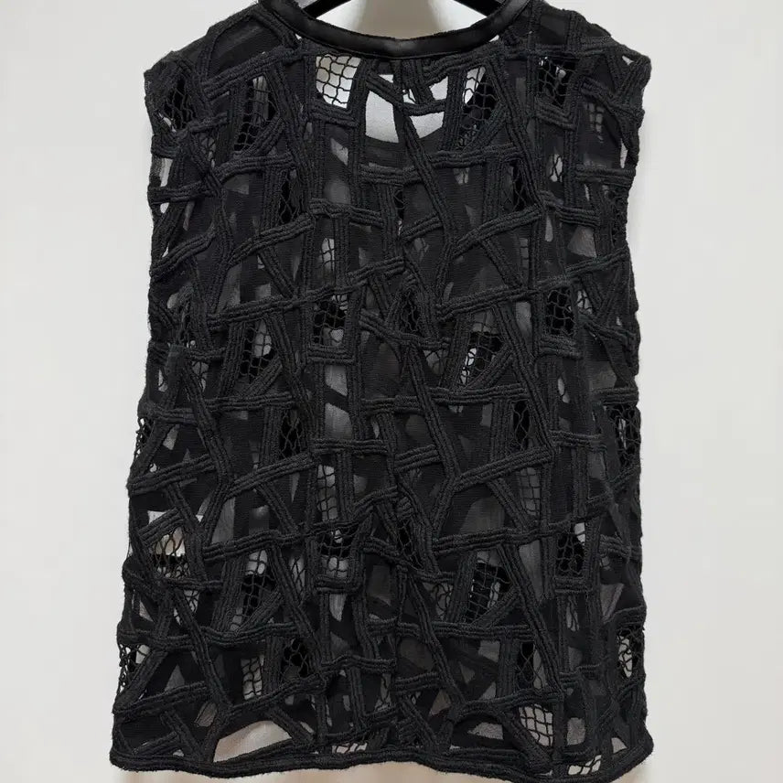 [BUNJANG] IRO Sleeveless Top (Black) / IRO 메시 슬리브리스 (블랙)