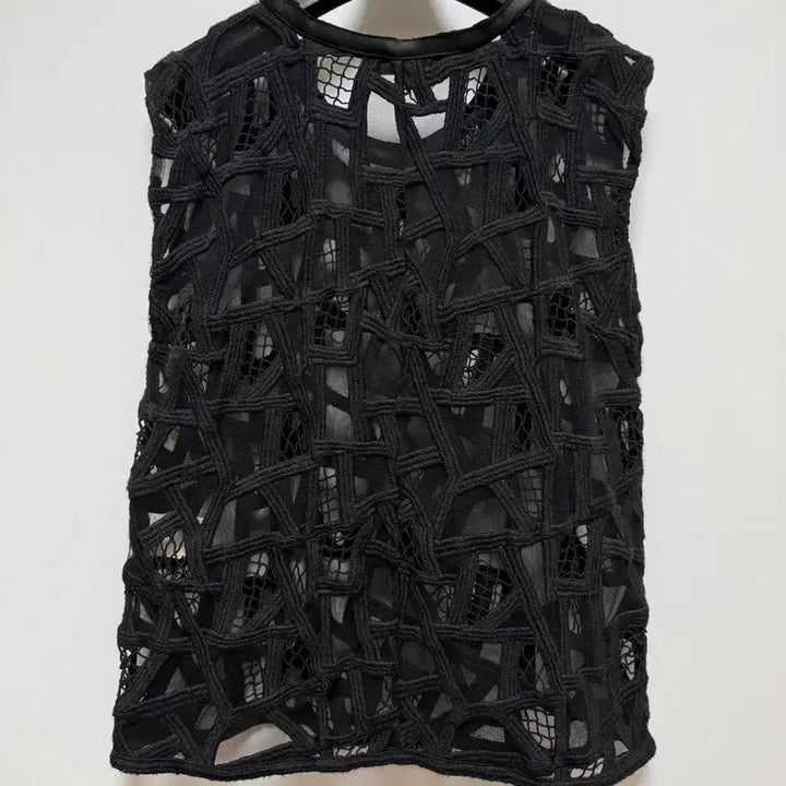 [BUNJANG] IRO Sleeveless Top (Black) / IRO 메시 슬리브리스 (블랙)