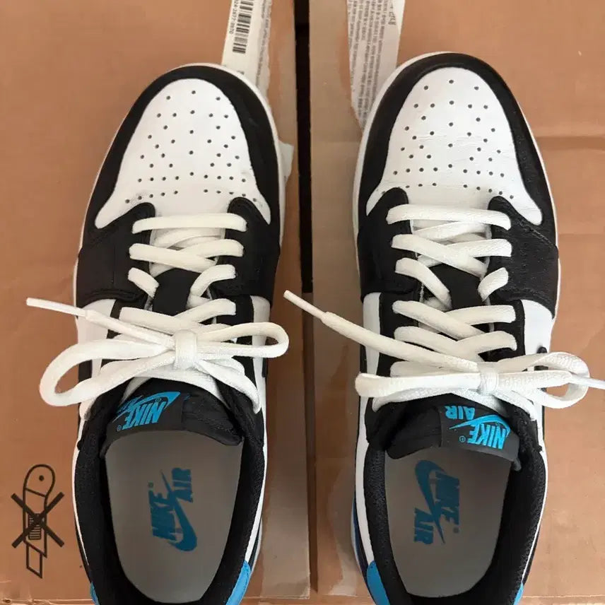 [BUNJANG] Jordan 1 Retro Low Black and Dark Powder Sneakers / 조던1레트로로우 블랙앤다크파우더 팝니다 260사이즈 택포
