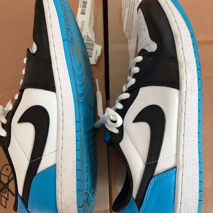 [BUNJANG] Jordan 1 Retro Low Black and Dark Powder Sneakers / 조던1레트로로우 블랙앤다크파우더 팝니다 260사이즈 택포