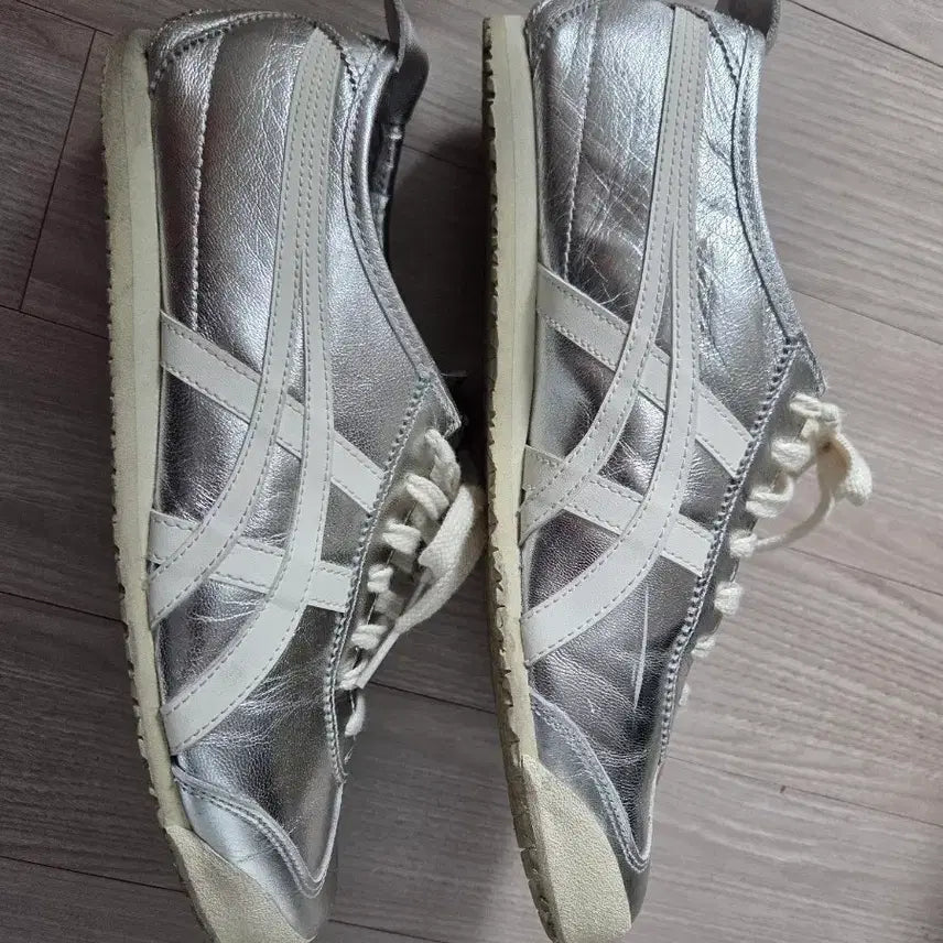 [BUNJANG] Onitsuka Tiger Mexico 66 Silver Sneakers / 오니츠카 타이거 맥시코 실버 280