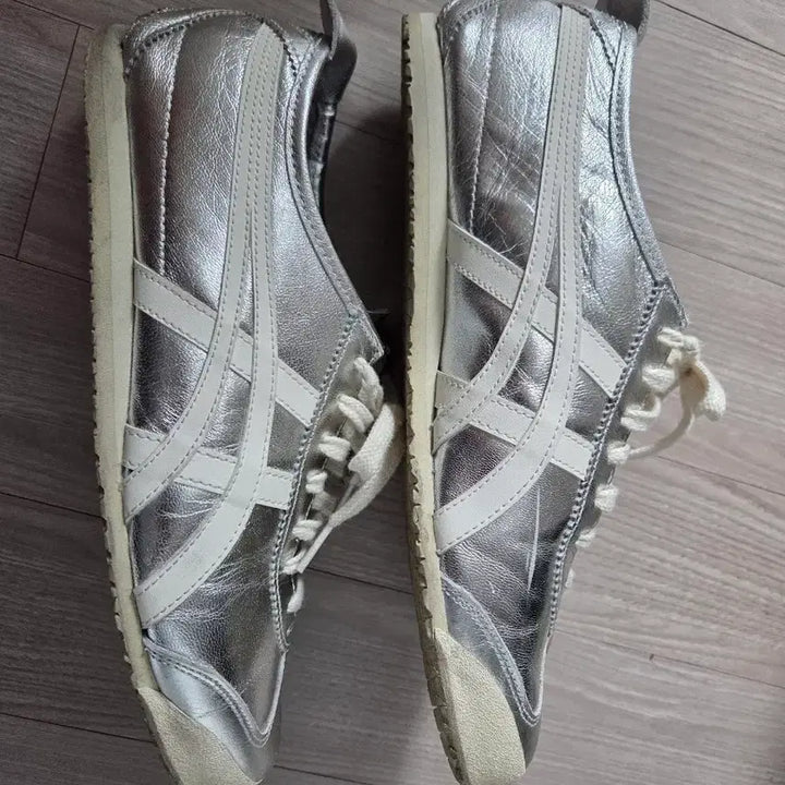 [BUNJANG] Onitsuka Tiger Mexico 66 Silver Sneakers / 오니츠카 타이거 맥시코 실버 280