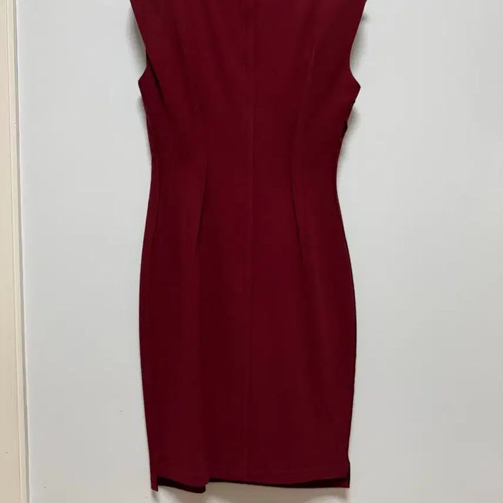 [BUNJANG] TIME Drape Dress with Belt (Burgundy) / TIME 드레이프 원피스+벨트 (버건디)