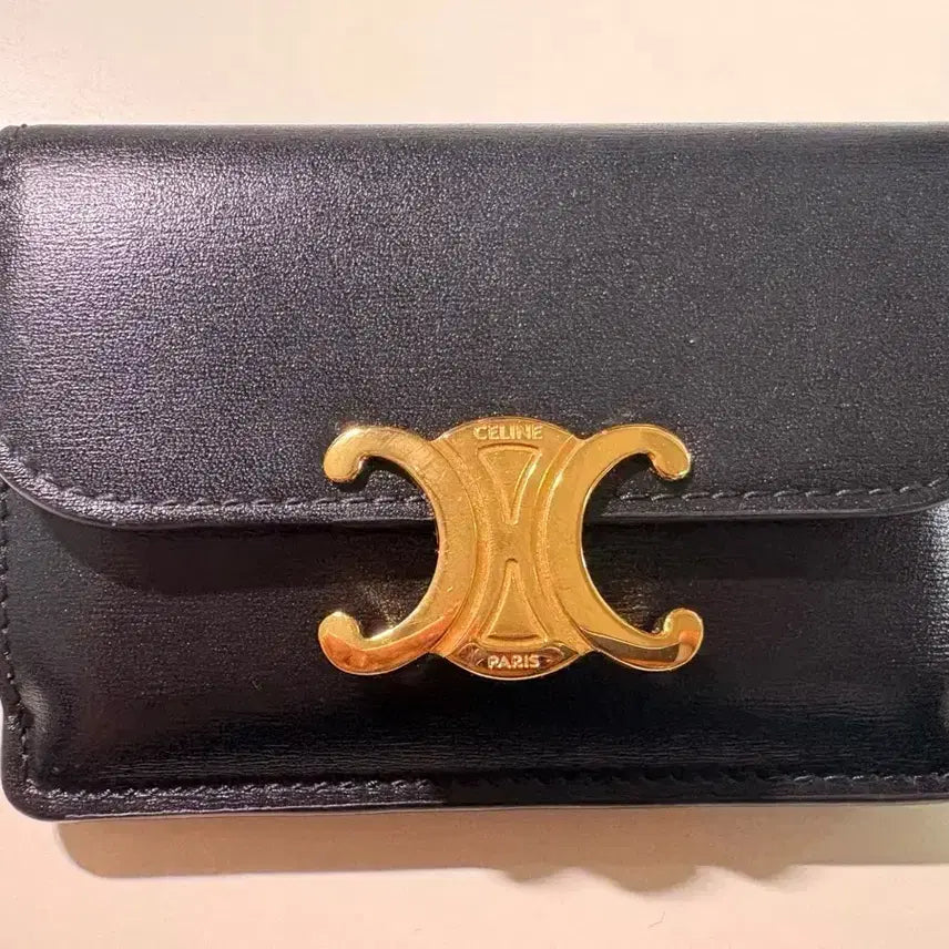 [BUNJANG] Celine Triomphe Wallet Black / (풀박스) 셀린느 트리옹프 반지갑 블랙