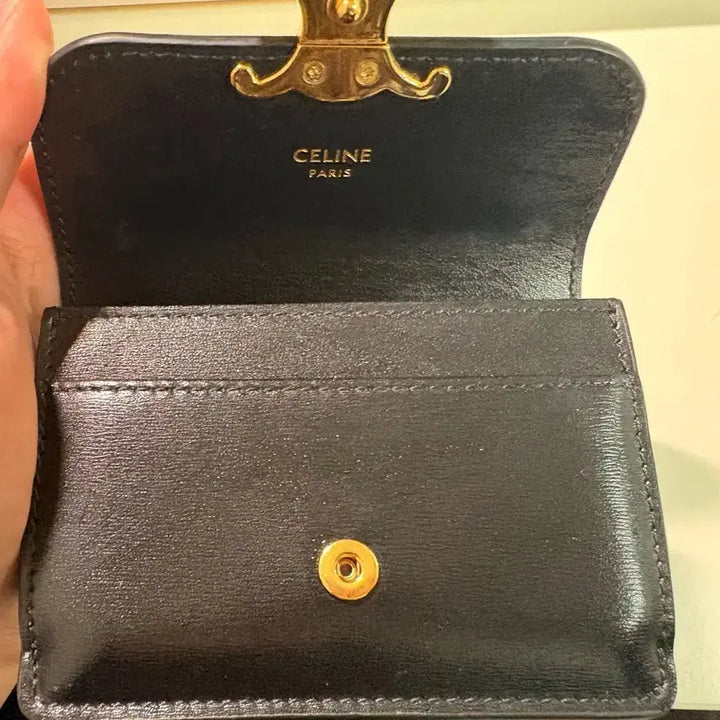 [BUNJANG] Celine Triomphe Wallet Black / (풀박스) 셀린느 트리옹프 반지갑 블랙