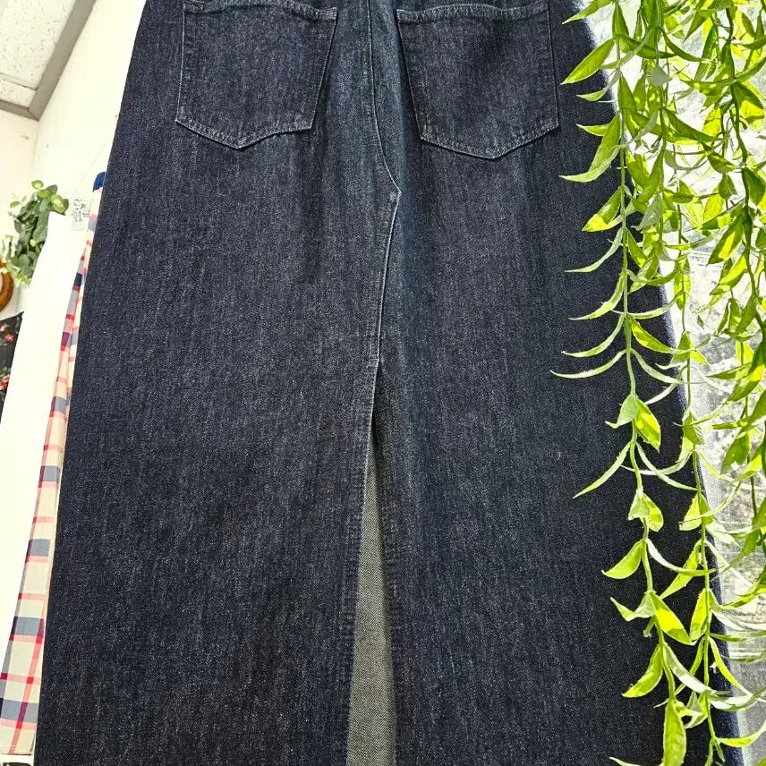 [BUNJANG] Uniqlo Denim Long Skirt (L) / 유니클로 진청데님 롱스커트(L)