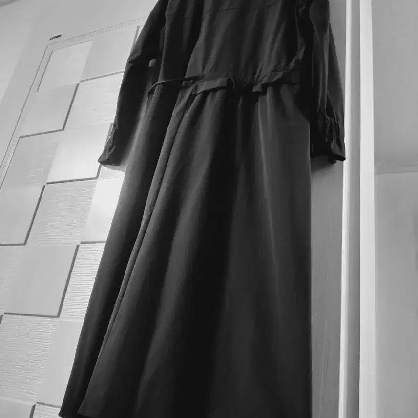 [BUNJANG] Black String Long Dress / 블랙 스트링 롱 원피스
