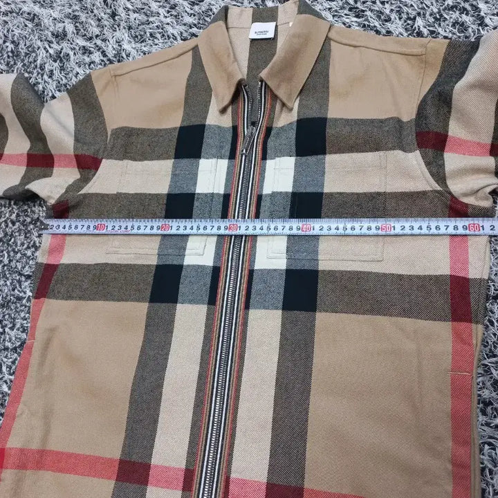 [BUNJANG] Burberry Wool Check Cotton Overshirt Jacket / 버버리 울 체크 코튼 오버셔츠 자켓 정품!남자M사이즈105~110!실착1