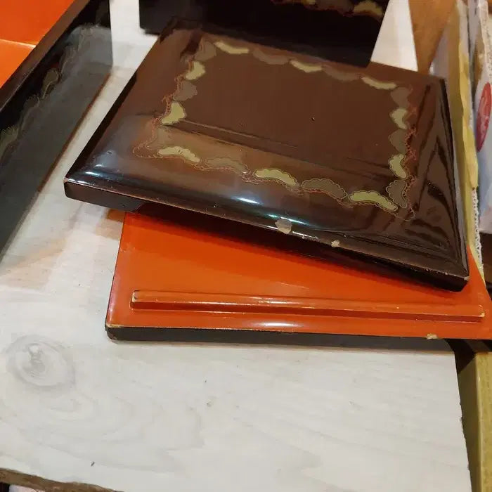 [BUNJANG] 1900s Japanese Small Wooden 4-Tier Lunch Box / 1900 일본 소형 원목 4단 찬합