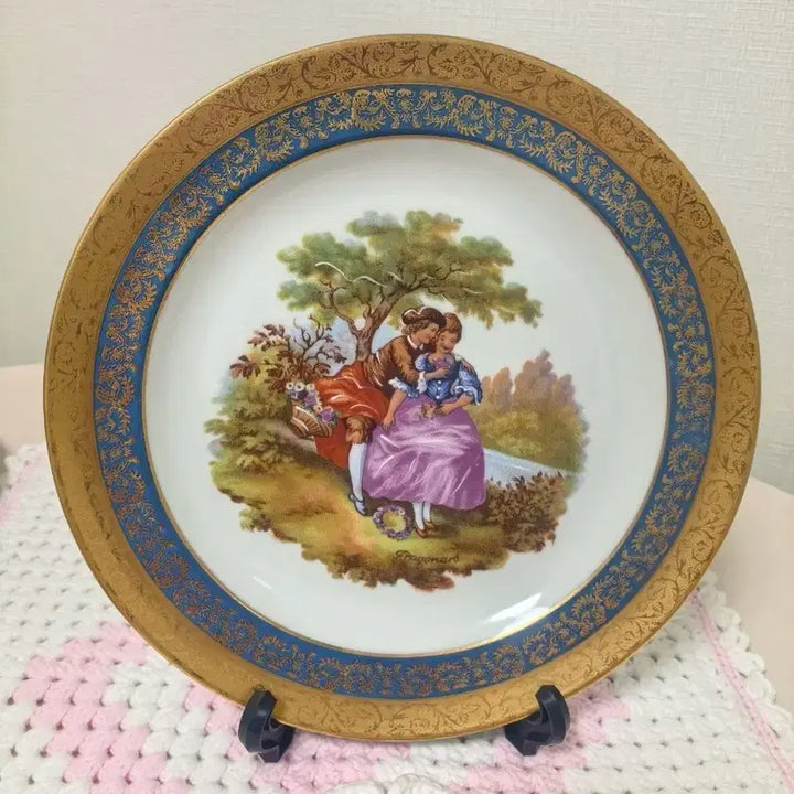 [BUNJANG] Fragonard Decorative Plate Antique / 프라고나르 Fragonard 장식 접시 앤틱