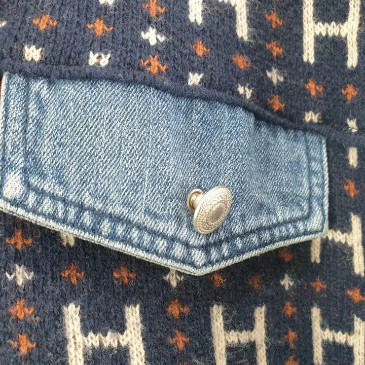 [BUNJANG] FREE Denim Collar Cardigan Jacket / 여FREE 데님 카라 가디건 자켓 M6362