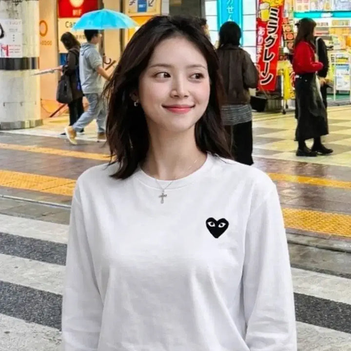 [BUNJANG] Comme des Garçons Black Appliqué Long Sleeve T-shirt / 