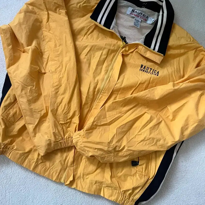 [BUNJANG] Nautica Yellow Windbreaker L / 노티카 옐로우 바람막이 L