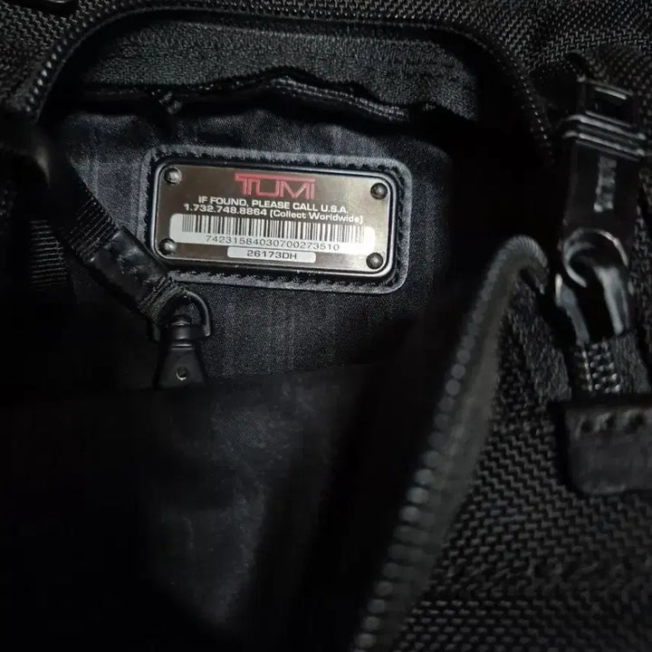 [BUNJANG] TUMI Alpha Ballistic Black Backpack / 투미 TUMI 알파 방탄블랙 백팩 캐리어장착 2way
