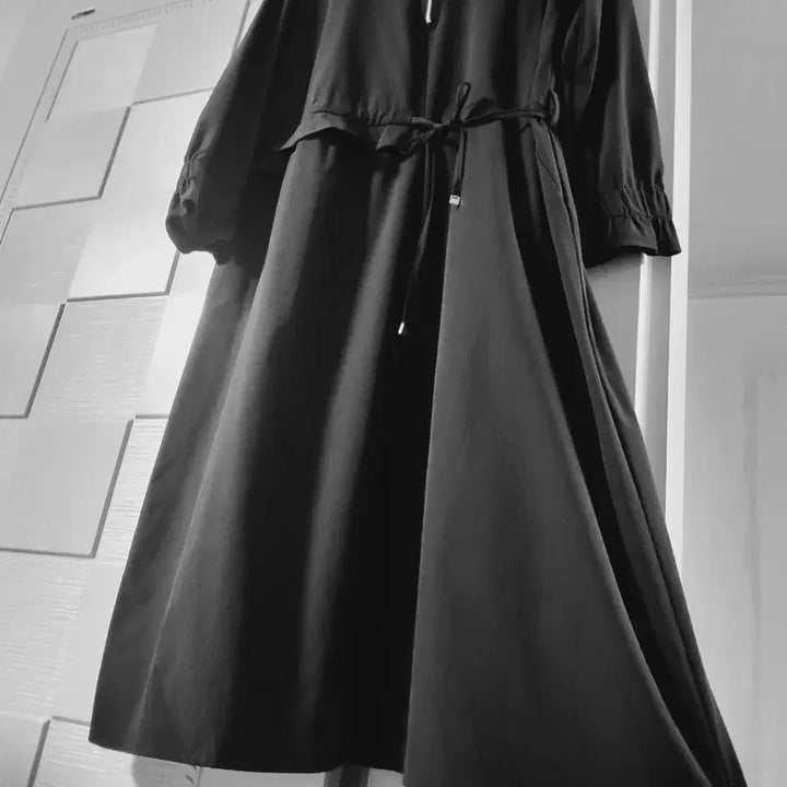 [BUNJANG] Black String Long Dress / 블랙 스트링 롱원피스